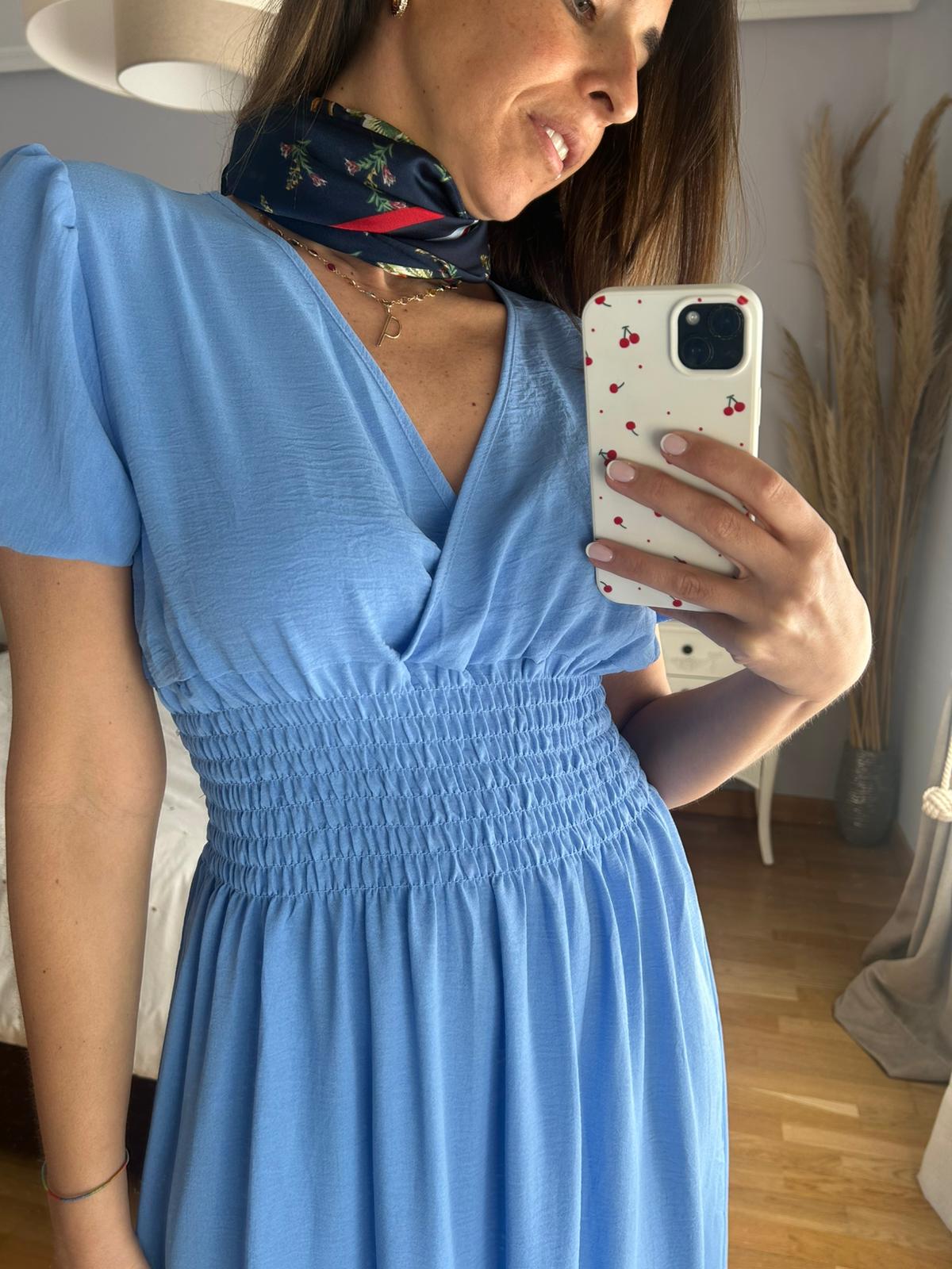 Vestido Campesina Azul