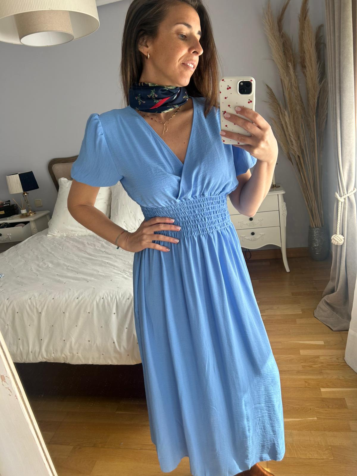 Vestido Campesina Azul