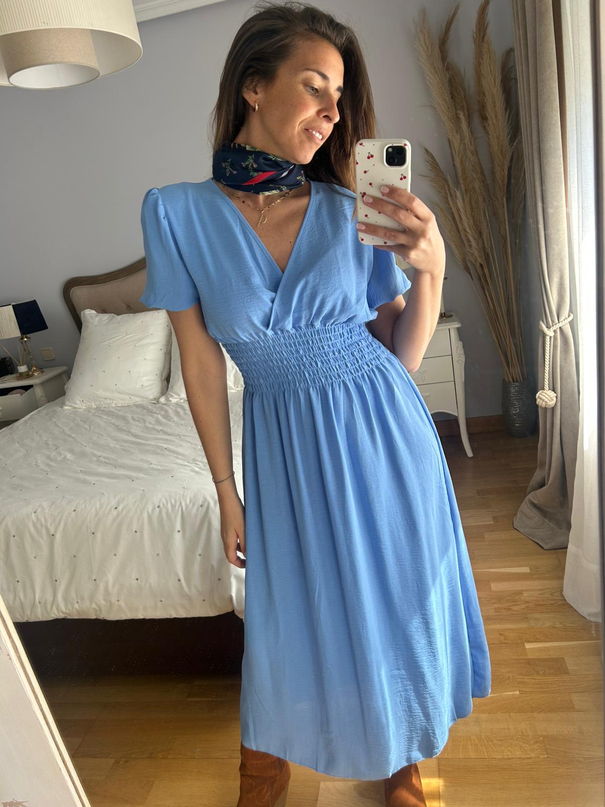 Vestido Campesina Azul