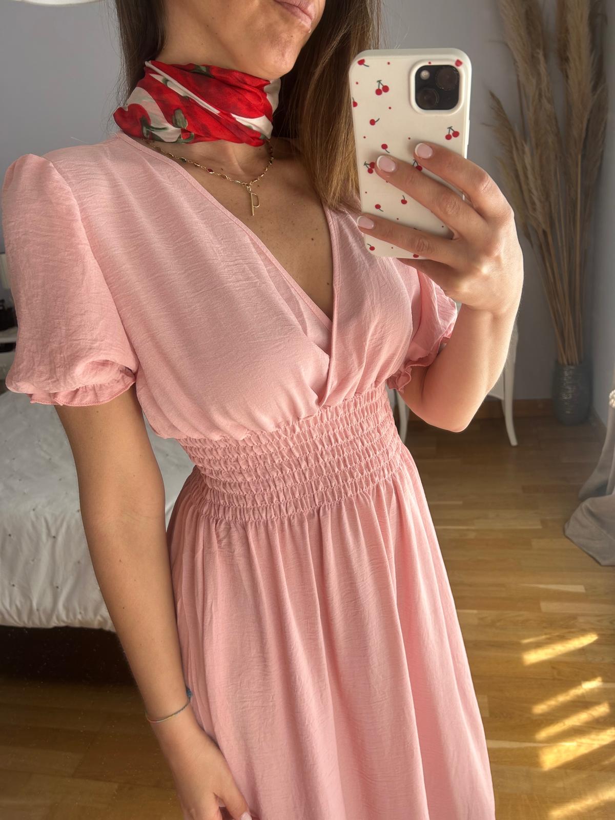 Vestido Campesina Rosa