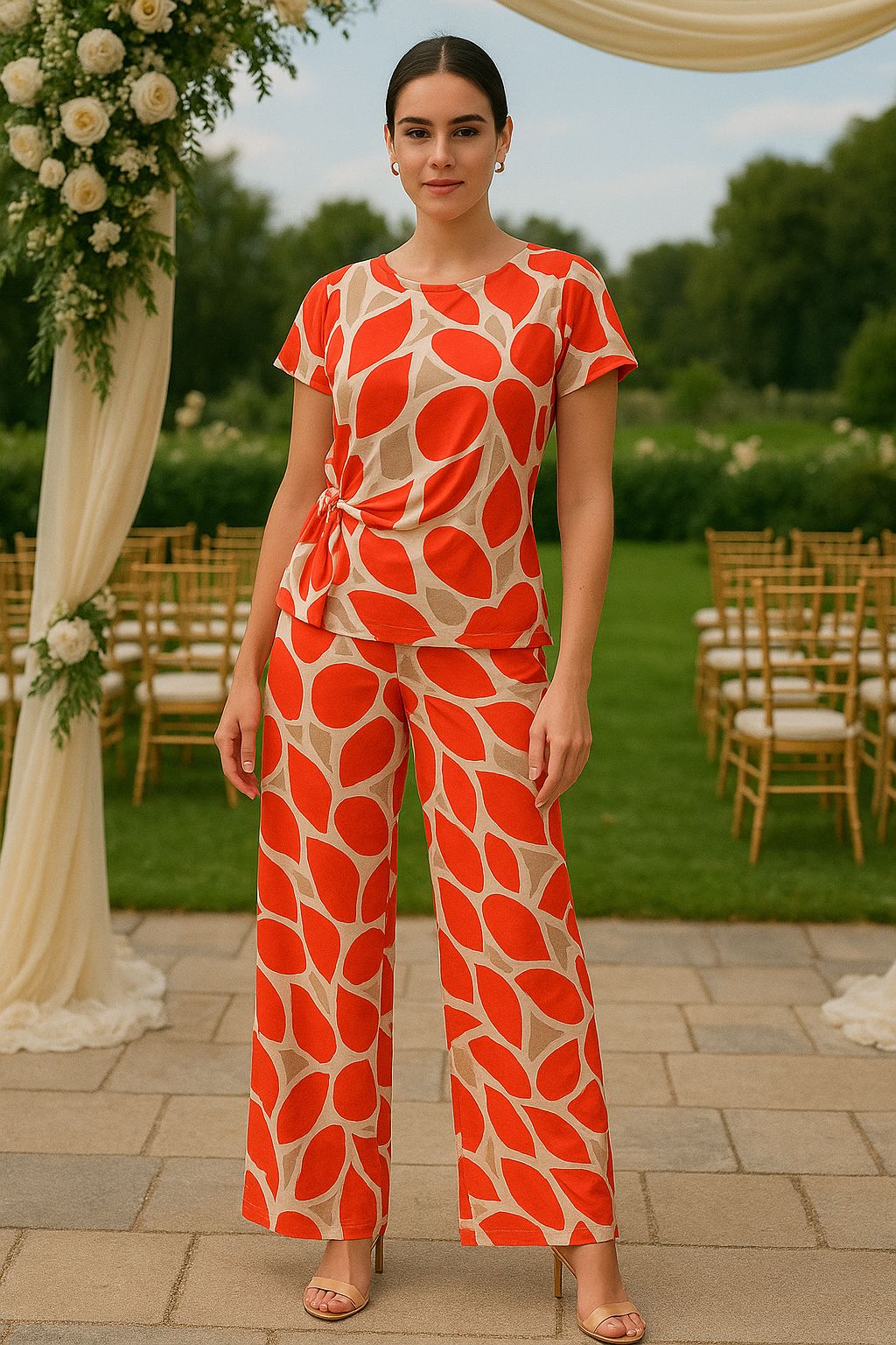 Conjunto Manchas Naranja