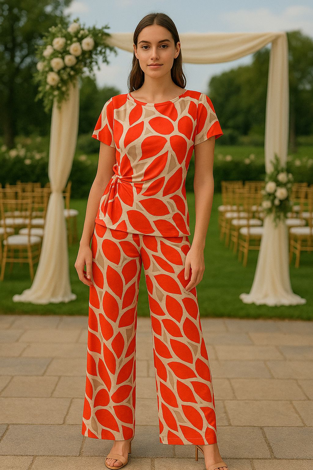 Conjunto Manchas Naranja