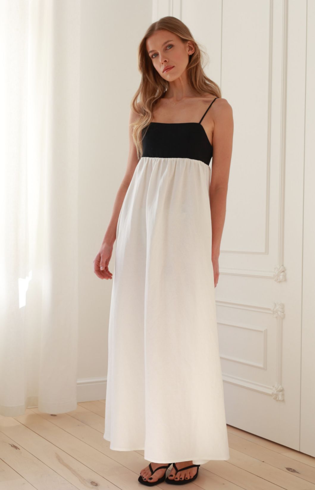 Vestido de Lino Rústico
