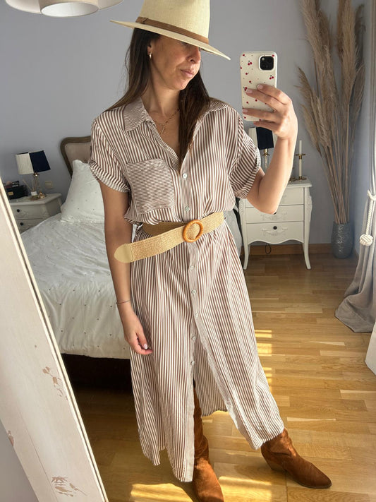Vestido Cebra Marrón