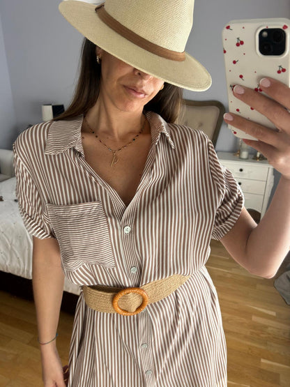 Vestido Cebra Marrón