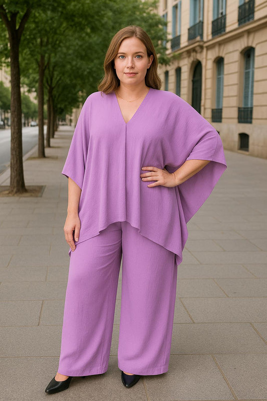 Conjunto Pastel Lila