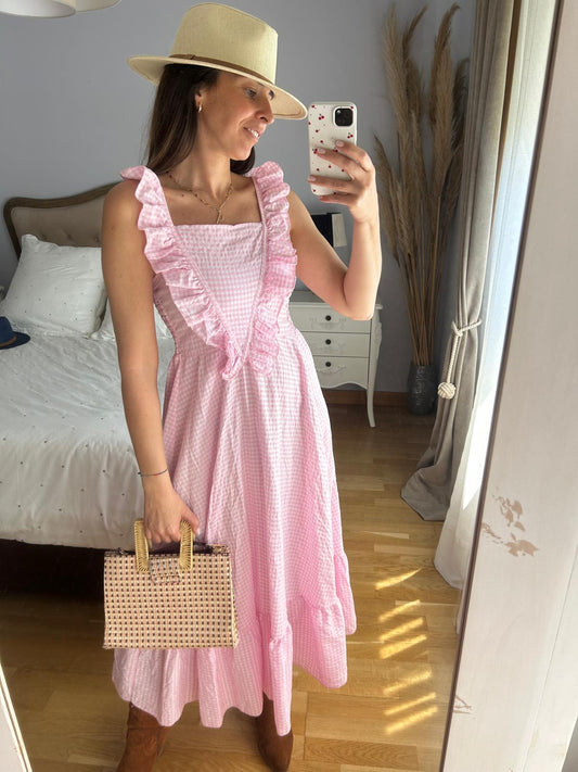 Vestido Rociero Rosa