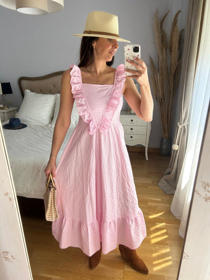 Vestido Rociero Rosa