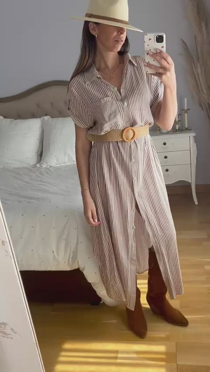 Vestido Cebra Marrón