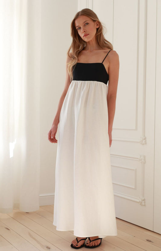 Vestido de Lino Rústico