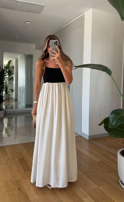 Vestido de Lino Rústico
